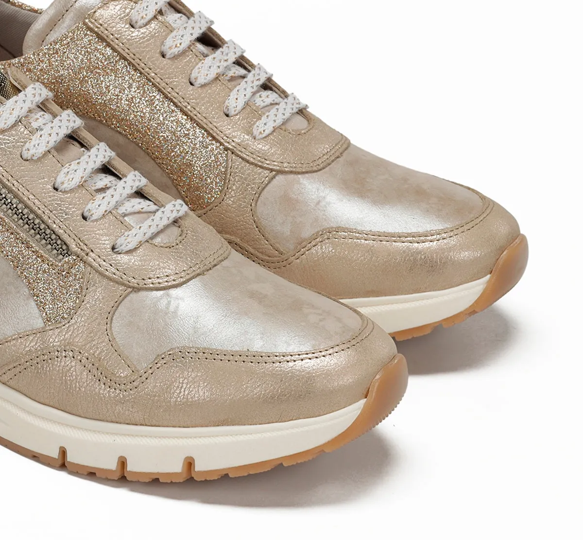 Fluchos Serena D9556 Sneaker Oro Donna Comfort