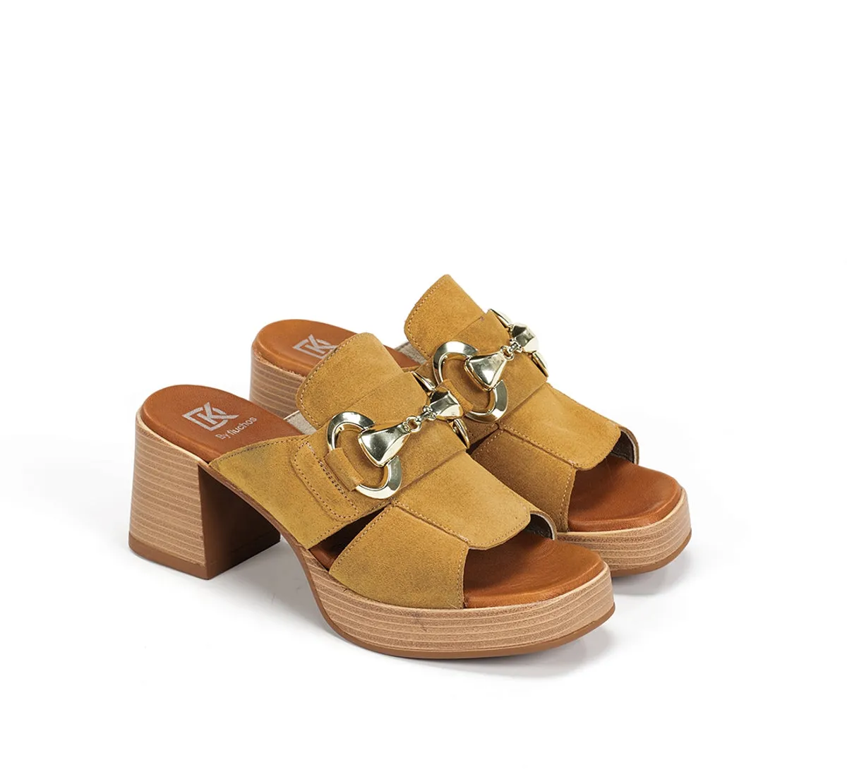 Fluchos Diamond D9284 sandali donna marrone tacco