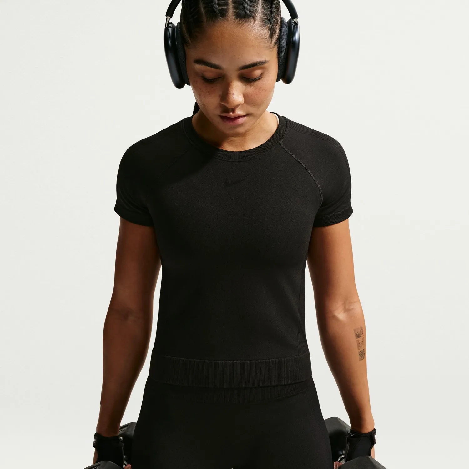Nike Pro t-shirt donna XXS nera traspirante