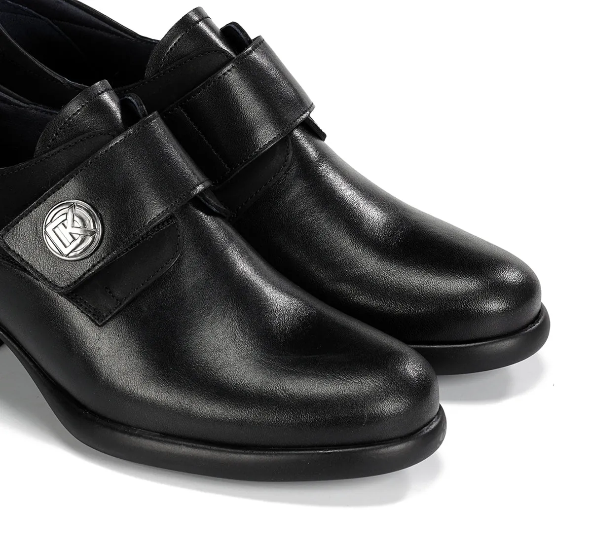 Fluchos Macy D9375 Décolleté Donna Nere Tacco Pelle