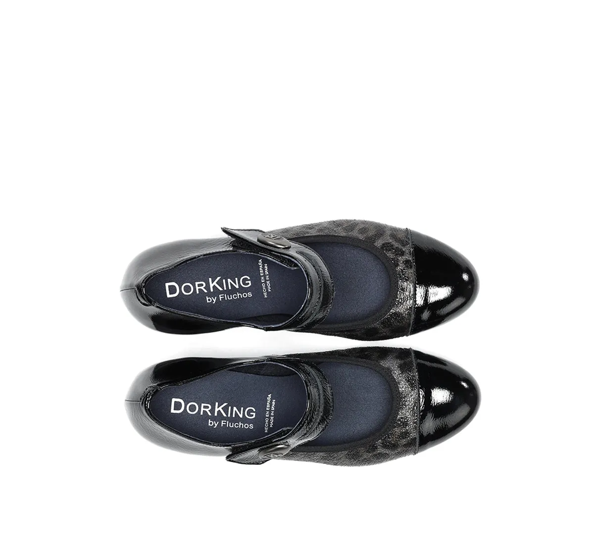 Dorking Geminis D8637 decollete donna nere tacco medio