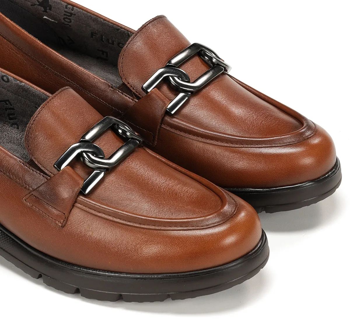 Fluchos Gladis F1794 mocassini donna marroni comodi