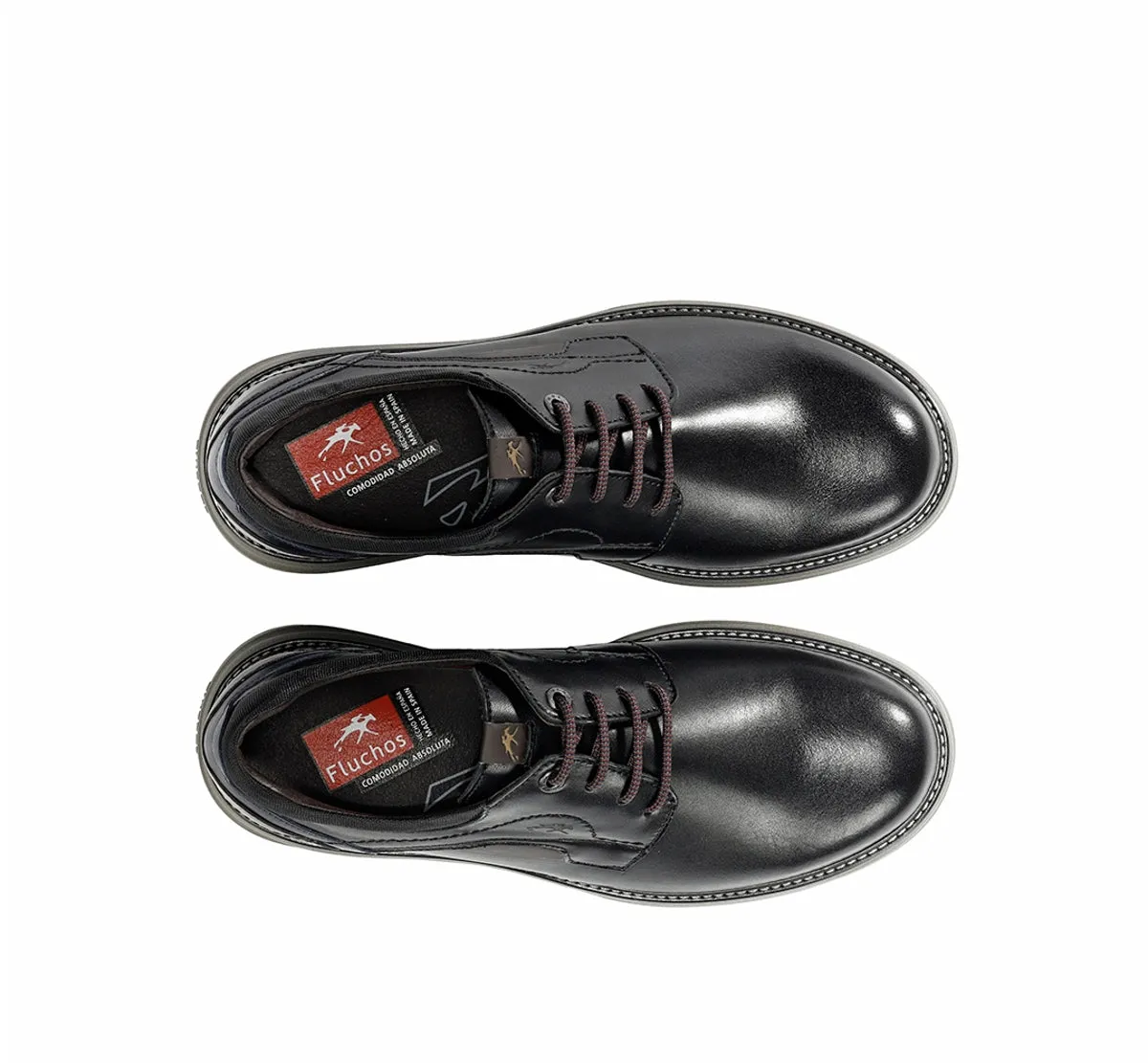 Fluchos Dalton F2507 scarpe uomo nere pelle