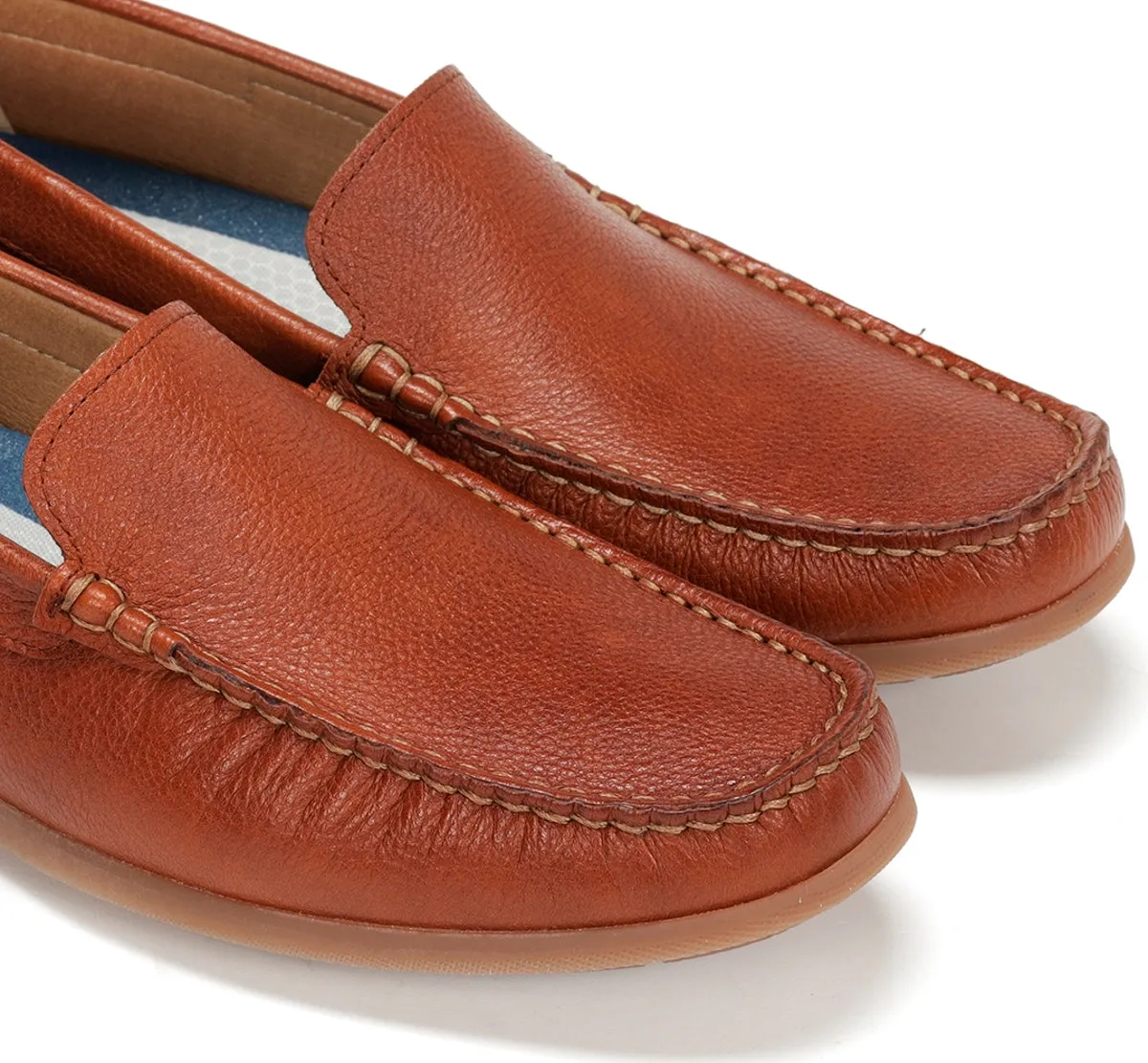 Fluchos Troy F1729 mocassini uomo marroni leggeri