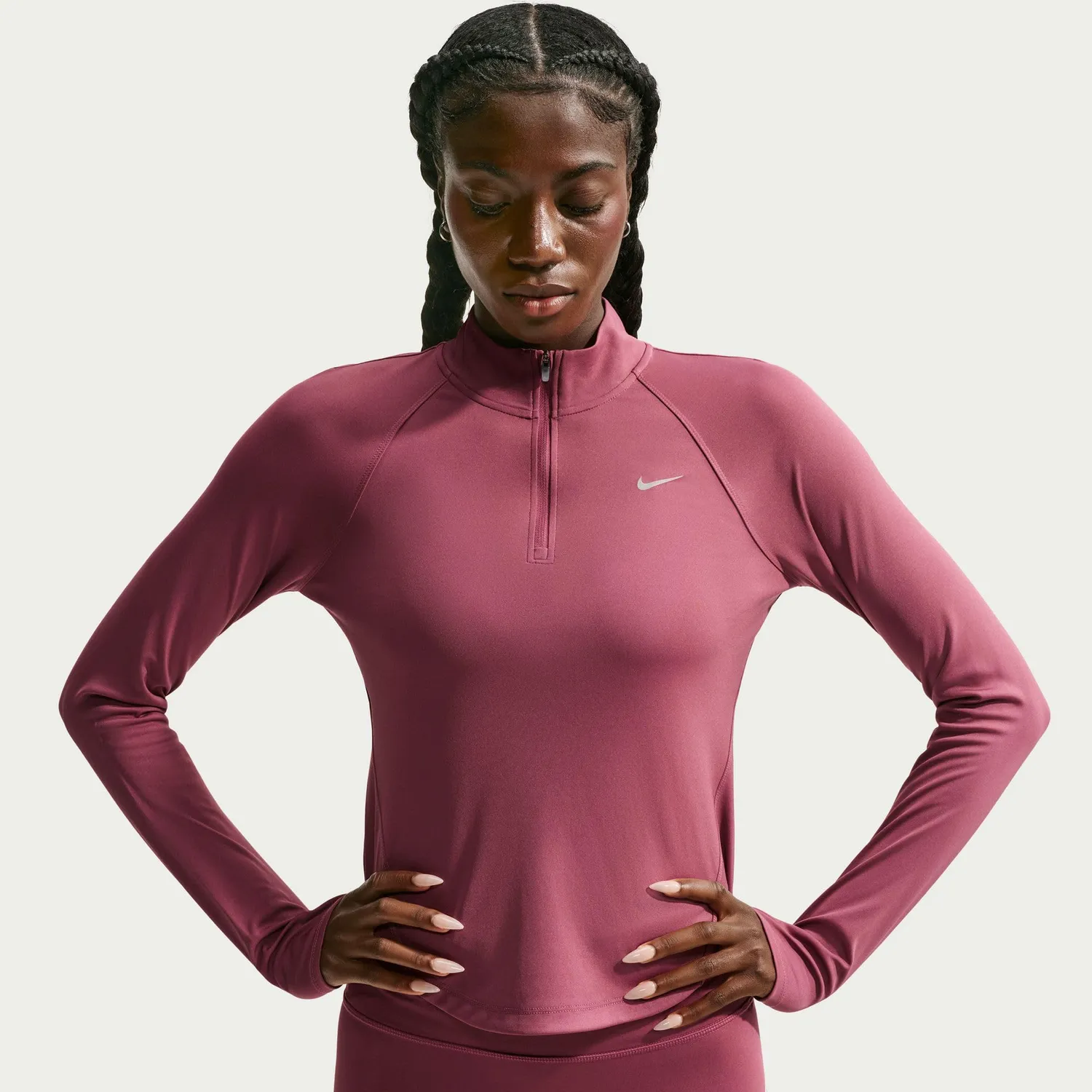 Nike Tempo Dri-FIT maglia running donna XS mezza zip