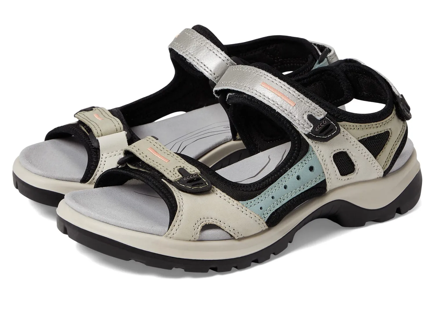 Ecco Yucatan sandali donna bianco leggero