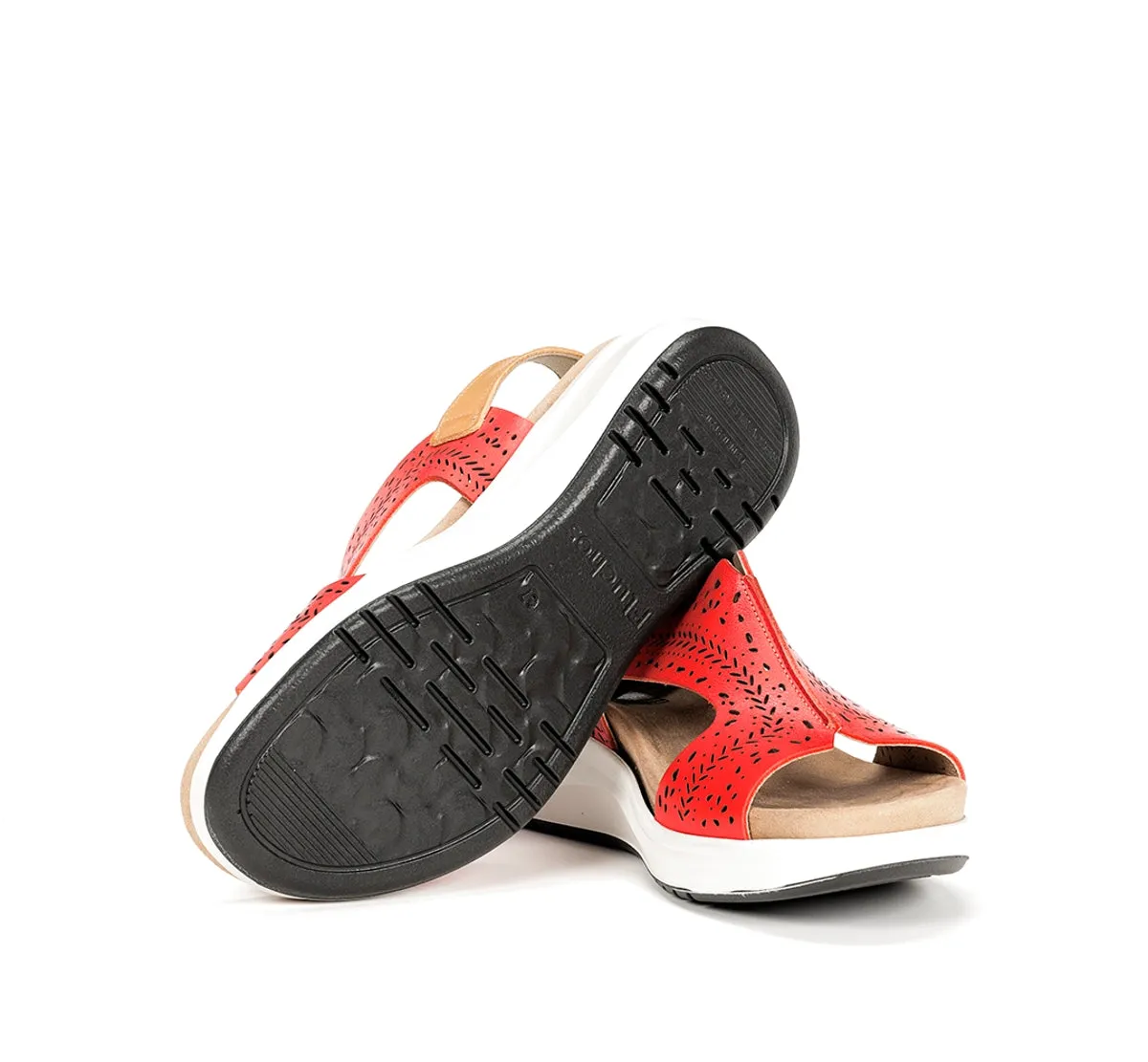 Fluchos Yagon F1481 sandali donna rossi classici