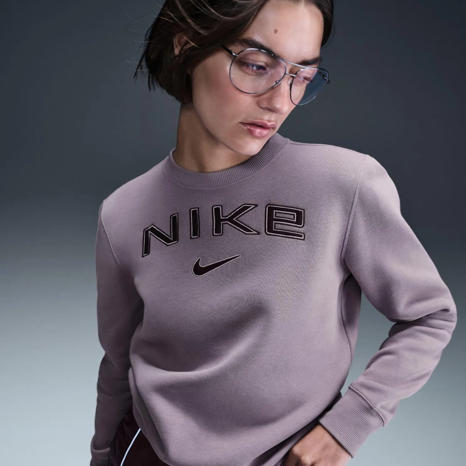 Nike Phoenix Fleece Standard Felpa Donna girocollo