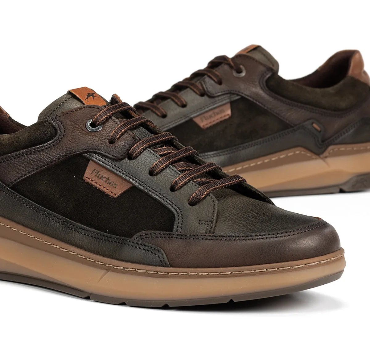 Fluchos Jeff F2279 Sneakers Uomo Verdi Pelle