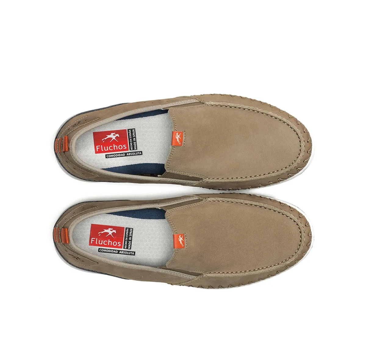 Fluchos Lester F1922 mocassini uomo marroni pelle