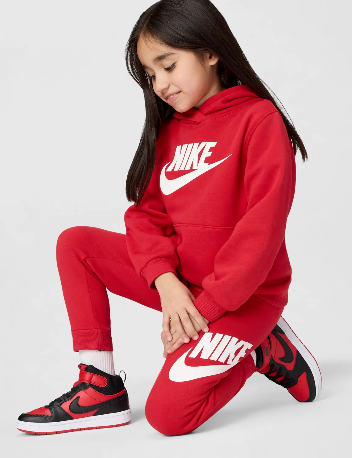 Nike Court Borough Low scarpe ragazzo bianche pelle