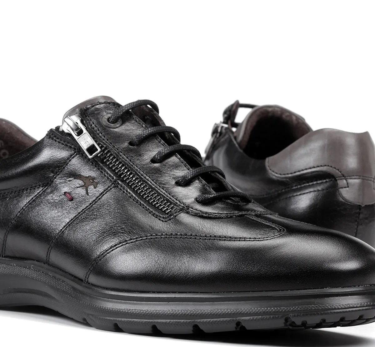 Fluchos Zeta F0606 scarpe uomo nere classiche