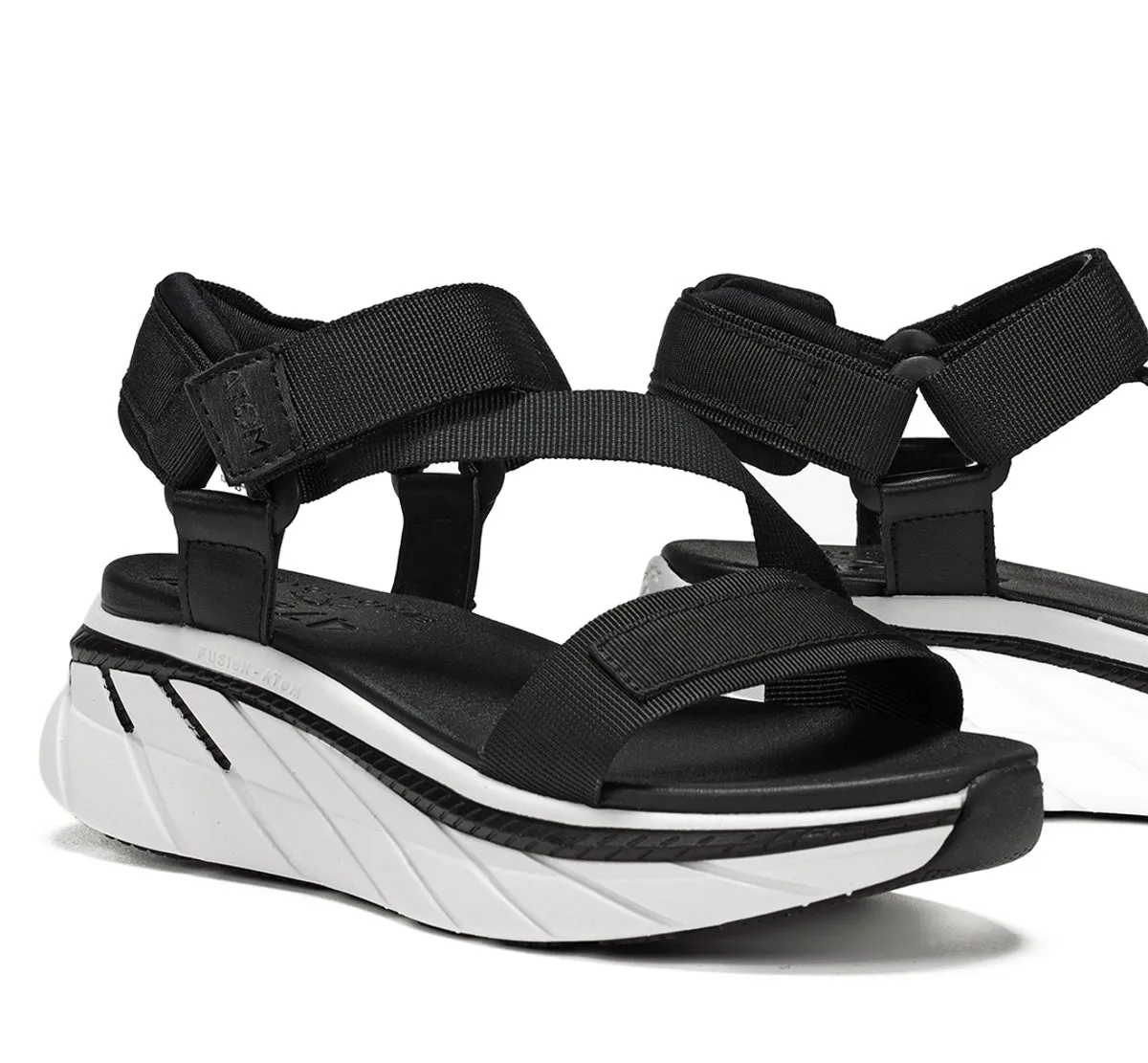 Fluchos Fusion AT104 sandalo donna nero sportivo