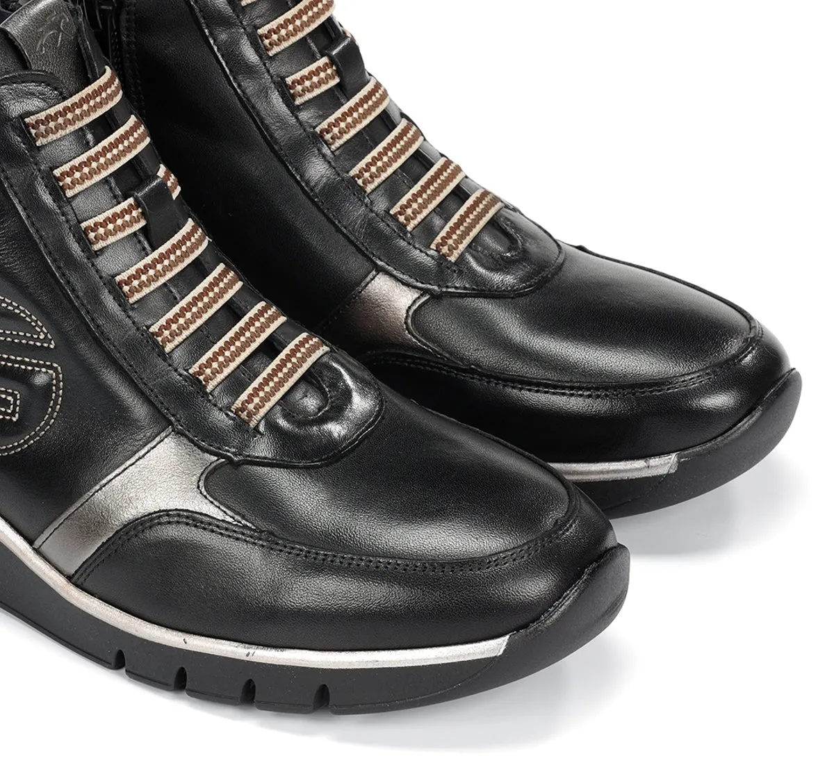 Fluchos Union F2077 stivaletti donna neri comodi