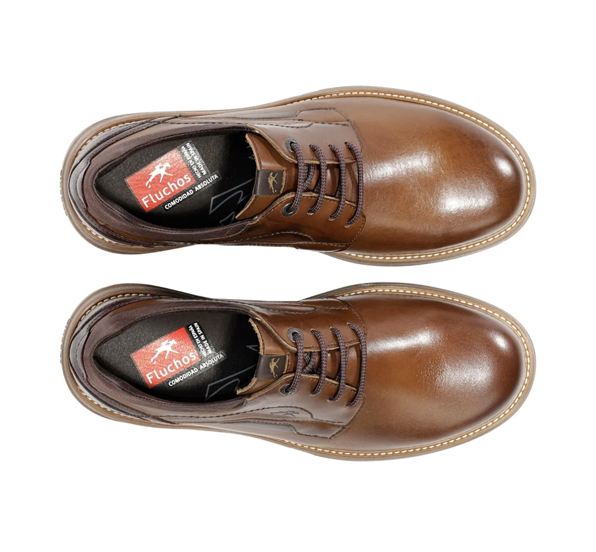 Fluchos Dalton F2507 Scarpa Stringata Marrone Uomo