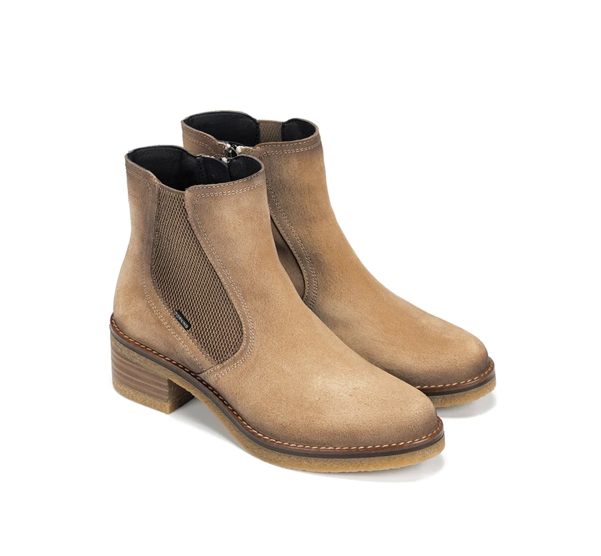 Dorking Lucero D9542 stivaletti donna taupe tacco