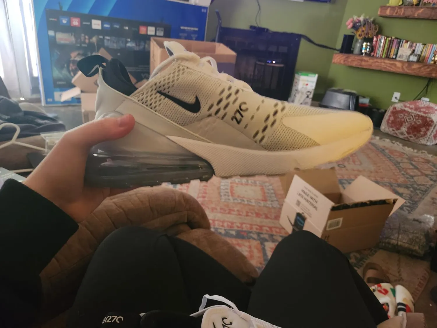 Nike Air Max 270 Scarpe Ginnastica Donna 41 Bianco Air