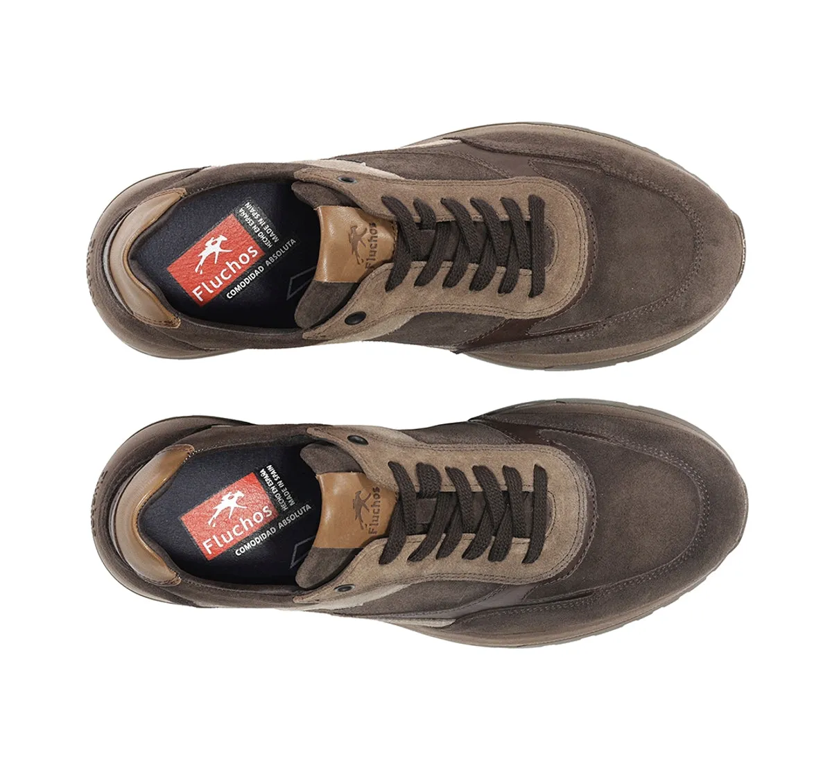 Fluchos Karter F2531 sneakers uomo marroni pianta larga