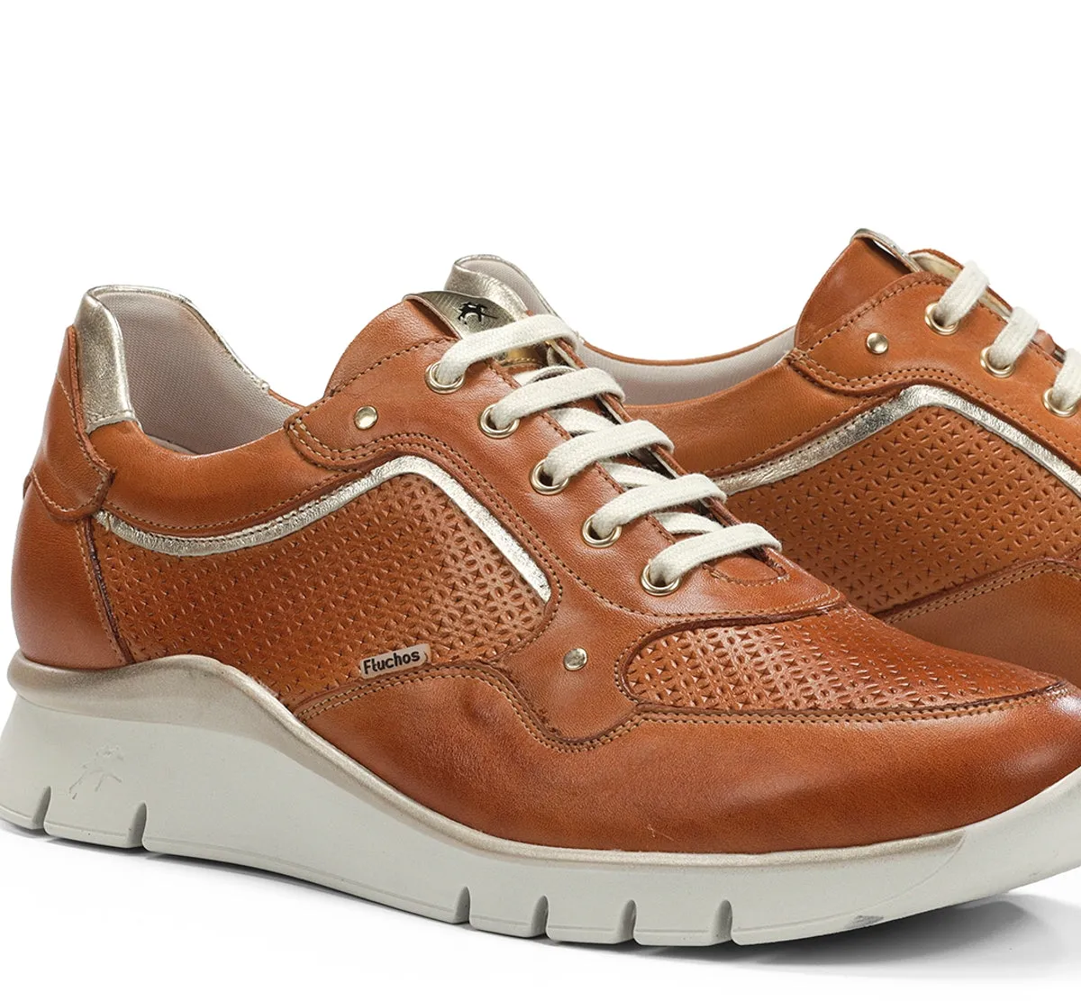 Fluchos Union F2175 sneakers marroni donna pianta ampia