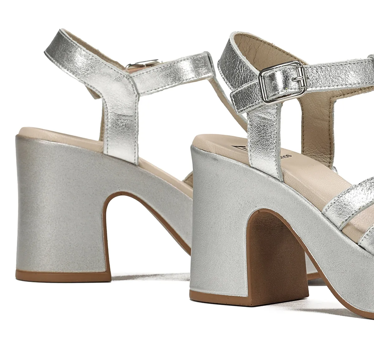 Dorking Jessy D9276 sandali donna argento platform