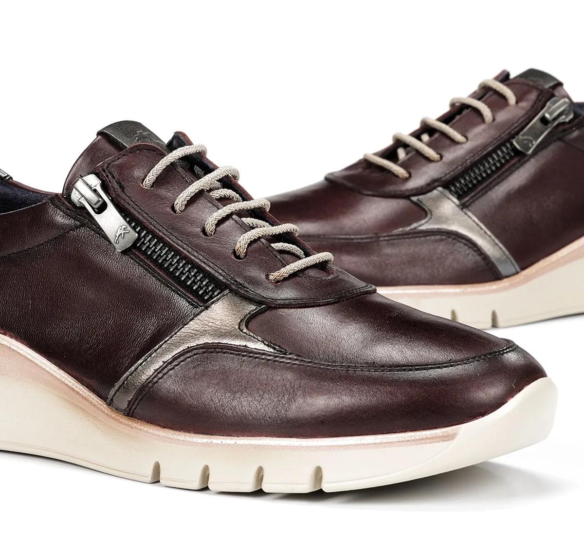 Fluchos Union F2070 sneakers donna bordeaux pianta larga