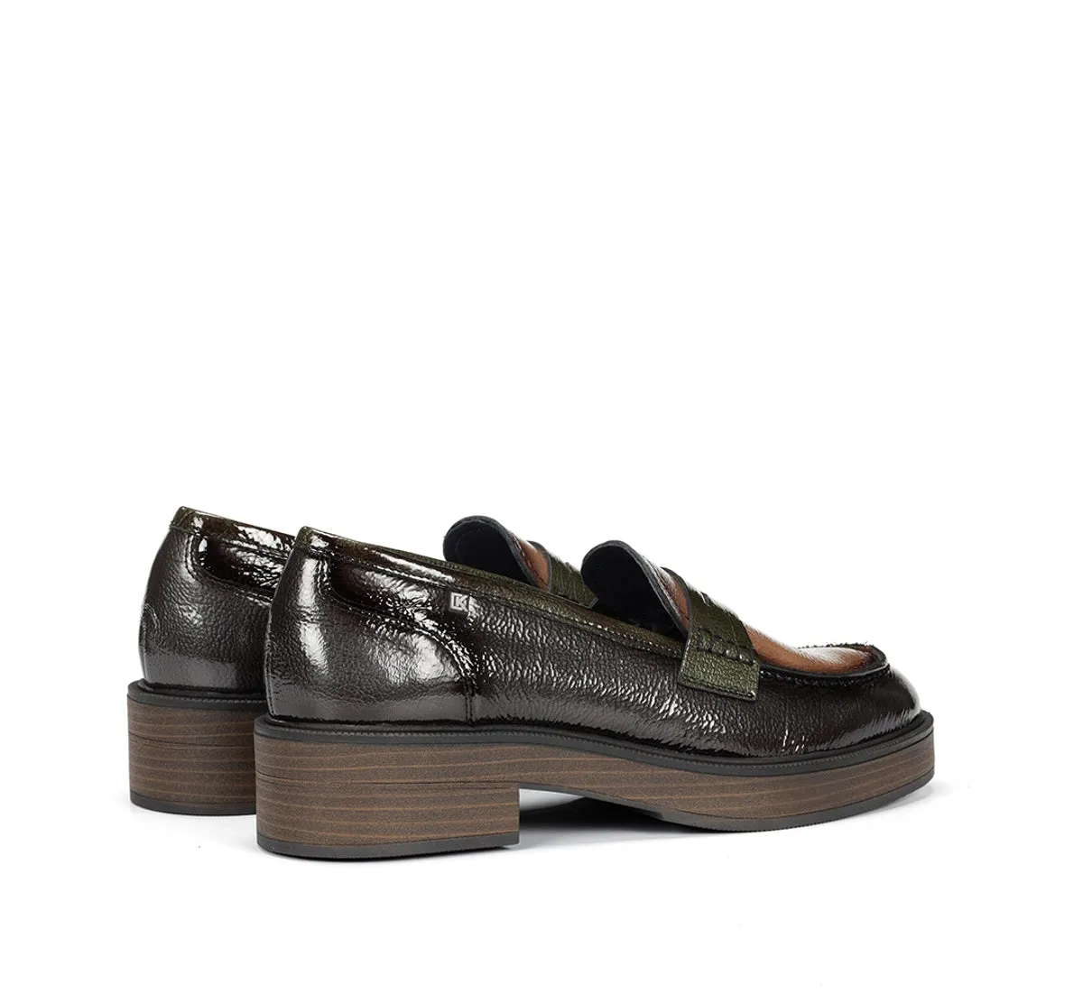 Fluchos Idaly D9380 mocassini donna grigio suola legno