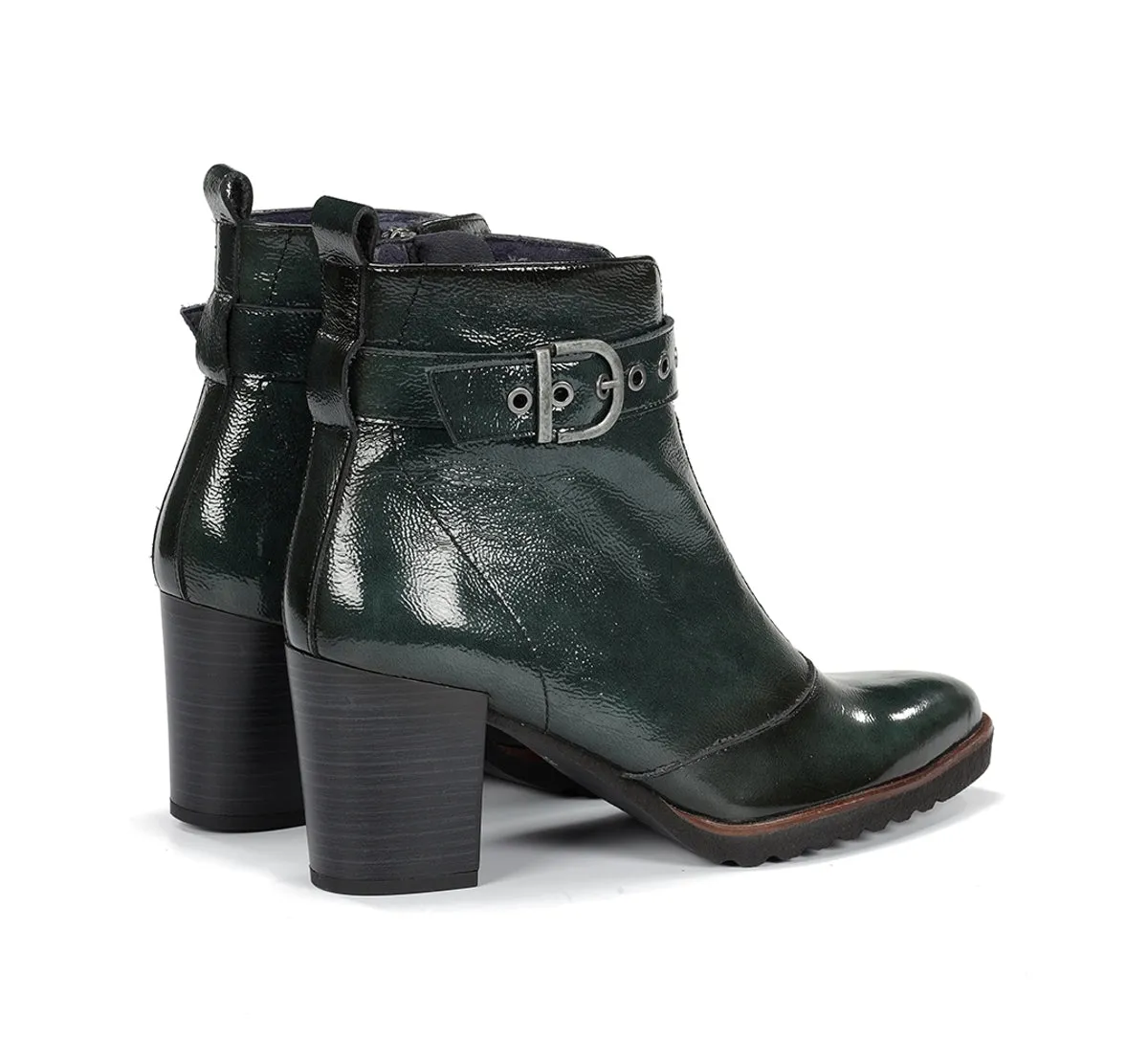 Dorking by Fluchos Thais D8300 stivaletti verde tacco
