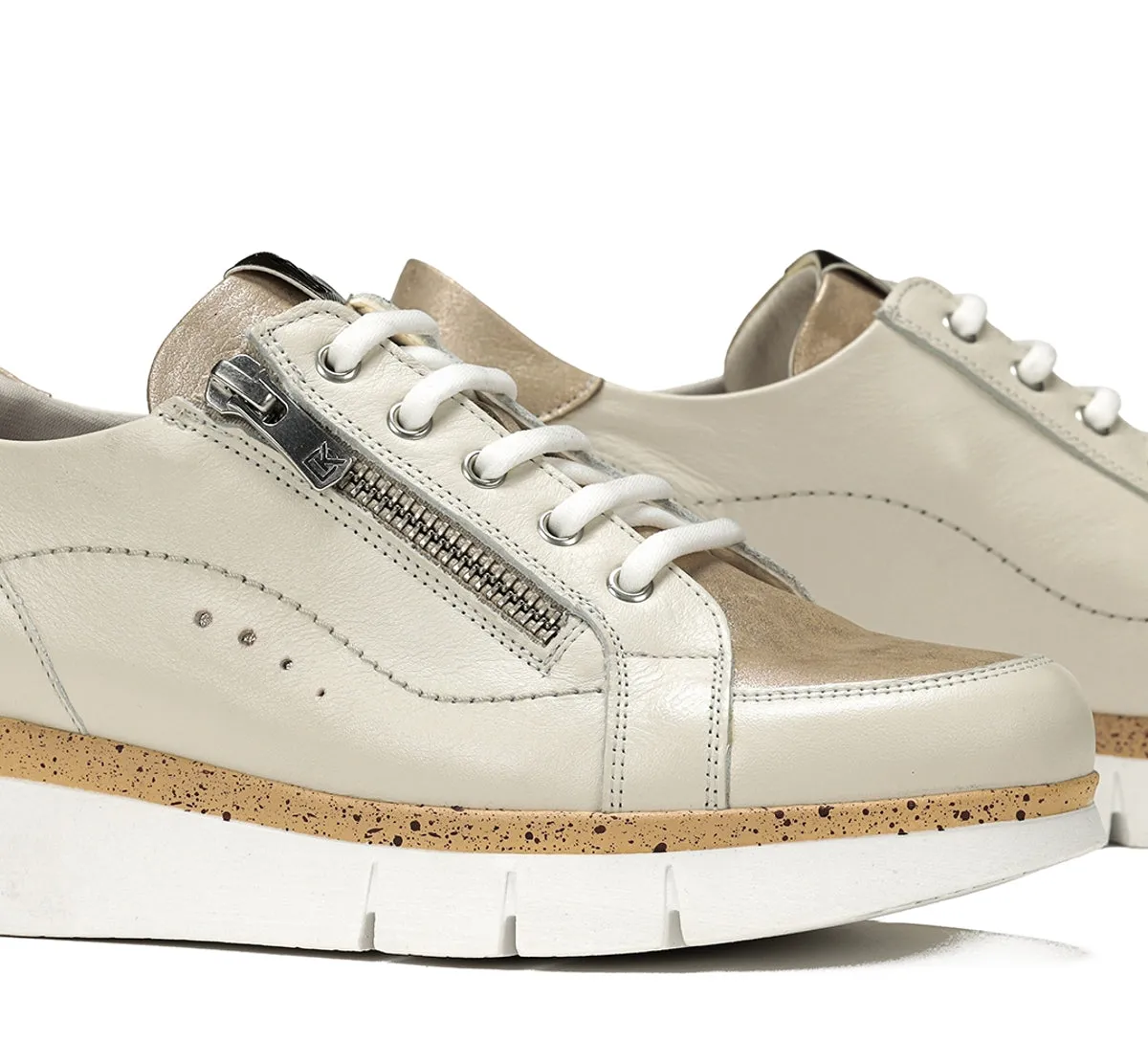 Fluchos India D9301 sneakers taupe donna