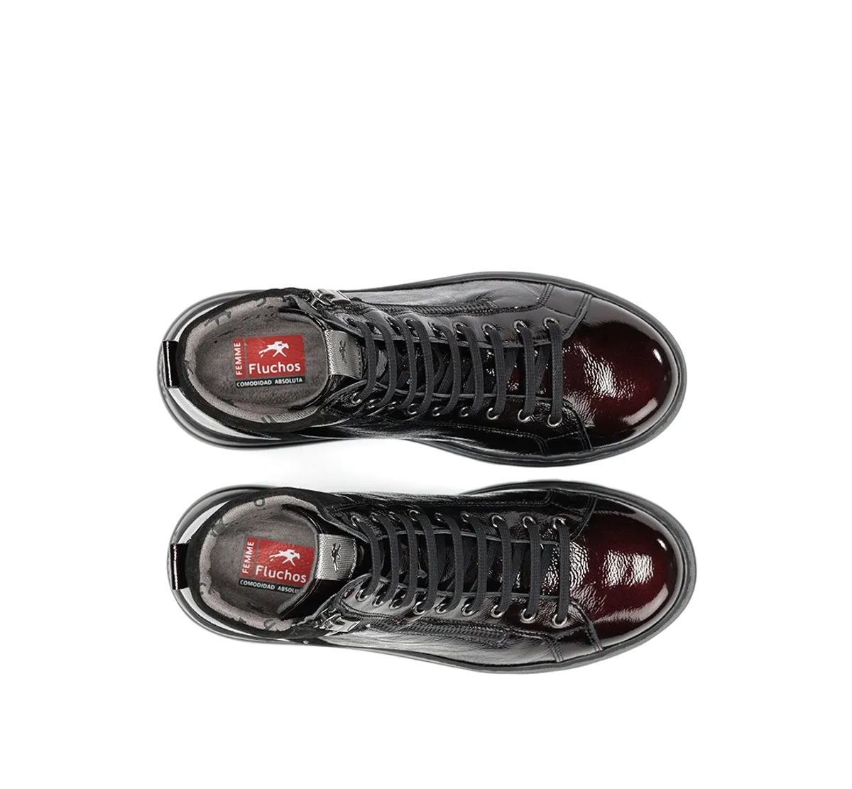 Fluchos Pompas F2250 sneakers donna bordeaux pelle