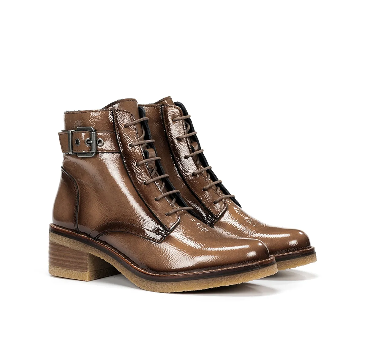 Fluchos Lucero D8686 stivaletto donna marrone zip elastico