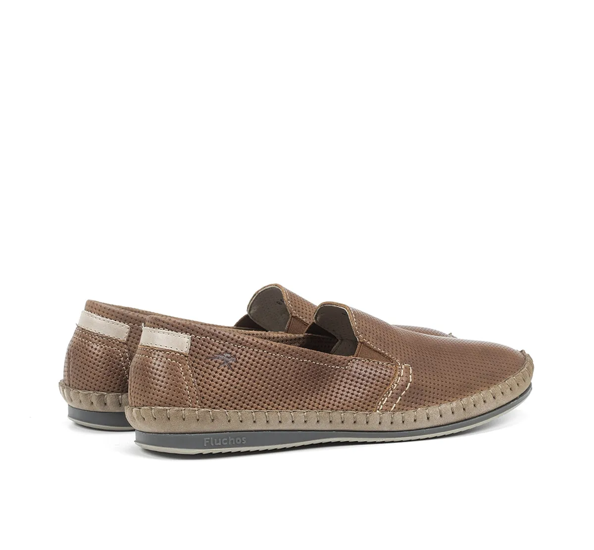 Fluchos Bahamas 8674 mocassini uomo marroni slip-on
