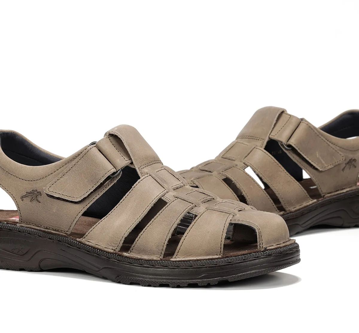 Fluchos Azores F2198 sandalo uomo taupe pianta larga