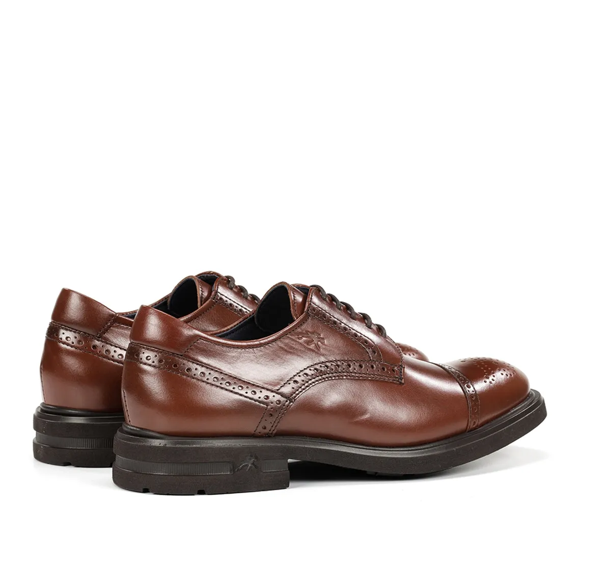 Fluchos Belgas F0629 scarpe uomo marrone classiche
