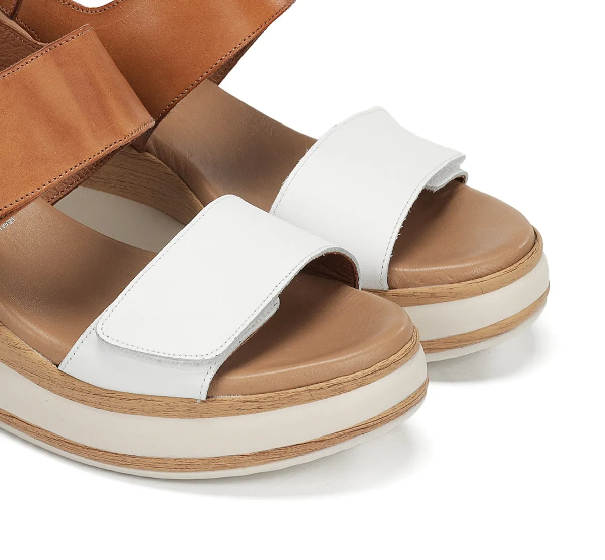 Fluchos Prince D9643 Sandali Donna Bianchi Platform