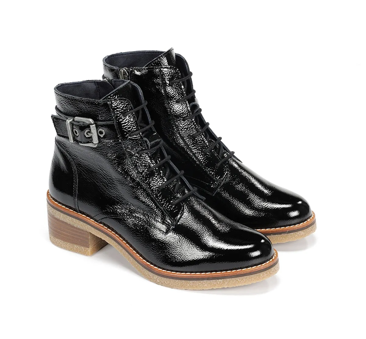 Fluchos Lucero D8686 stivaletto donna nero tacco crepe
