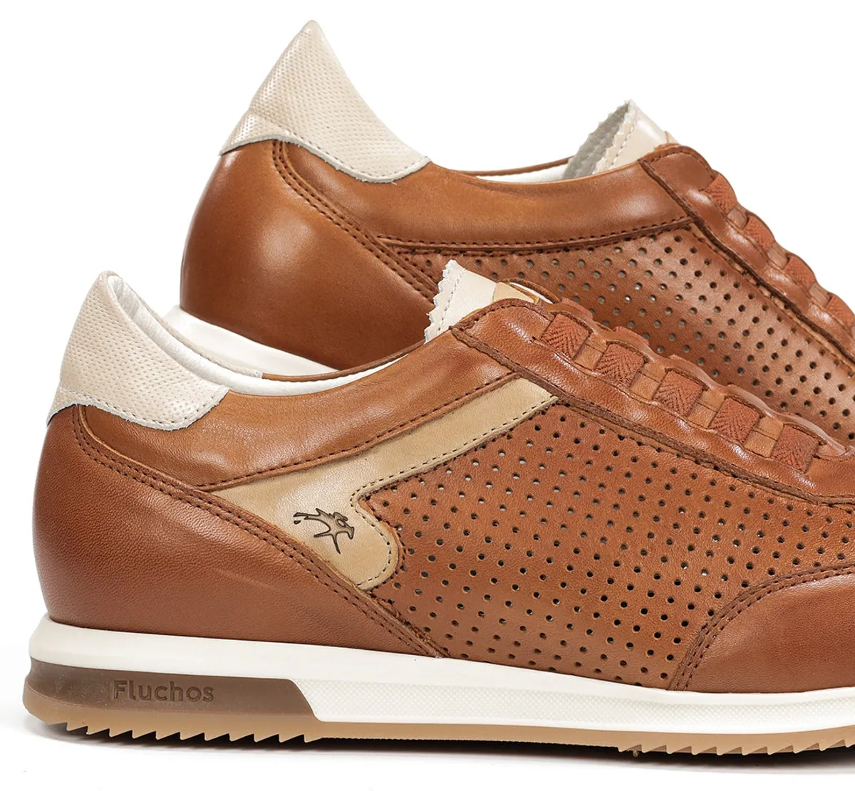 Fluchos Samir F2189 sneakers marroni pelle uomo