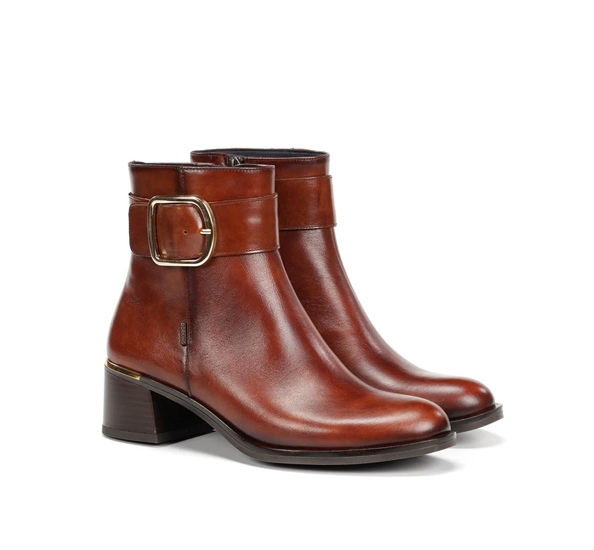 Dorking Kim D9603 stivaletto donna marrone tacco basso