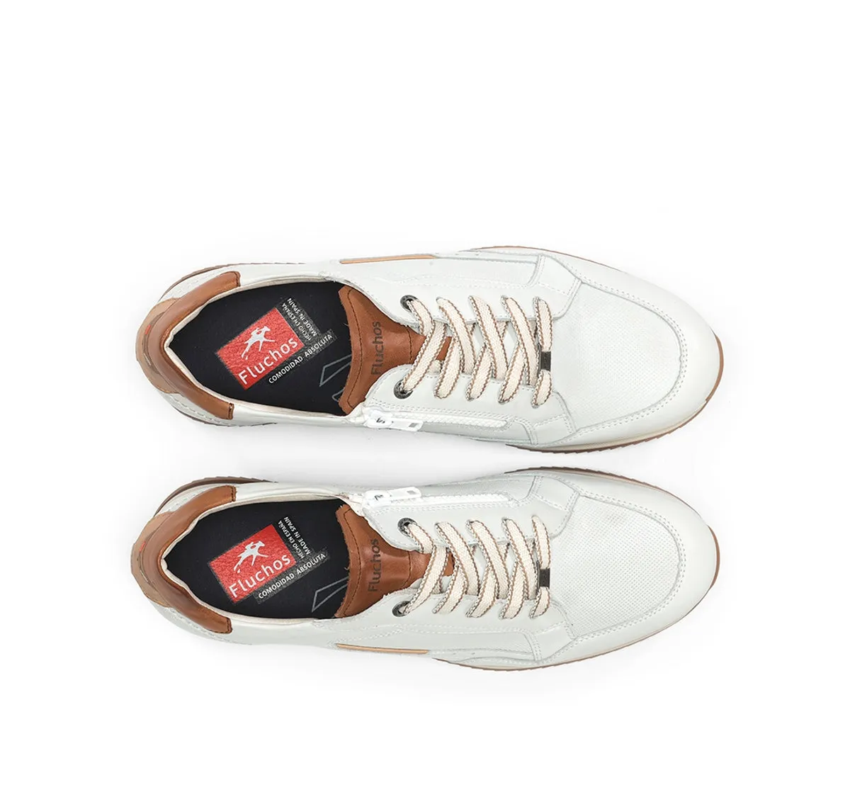 Fluchos Samir F2187 sneakers uomo bianche comode