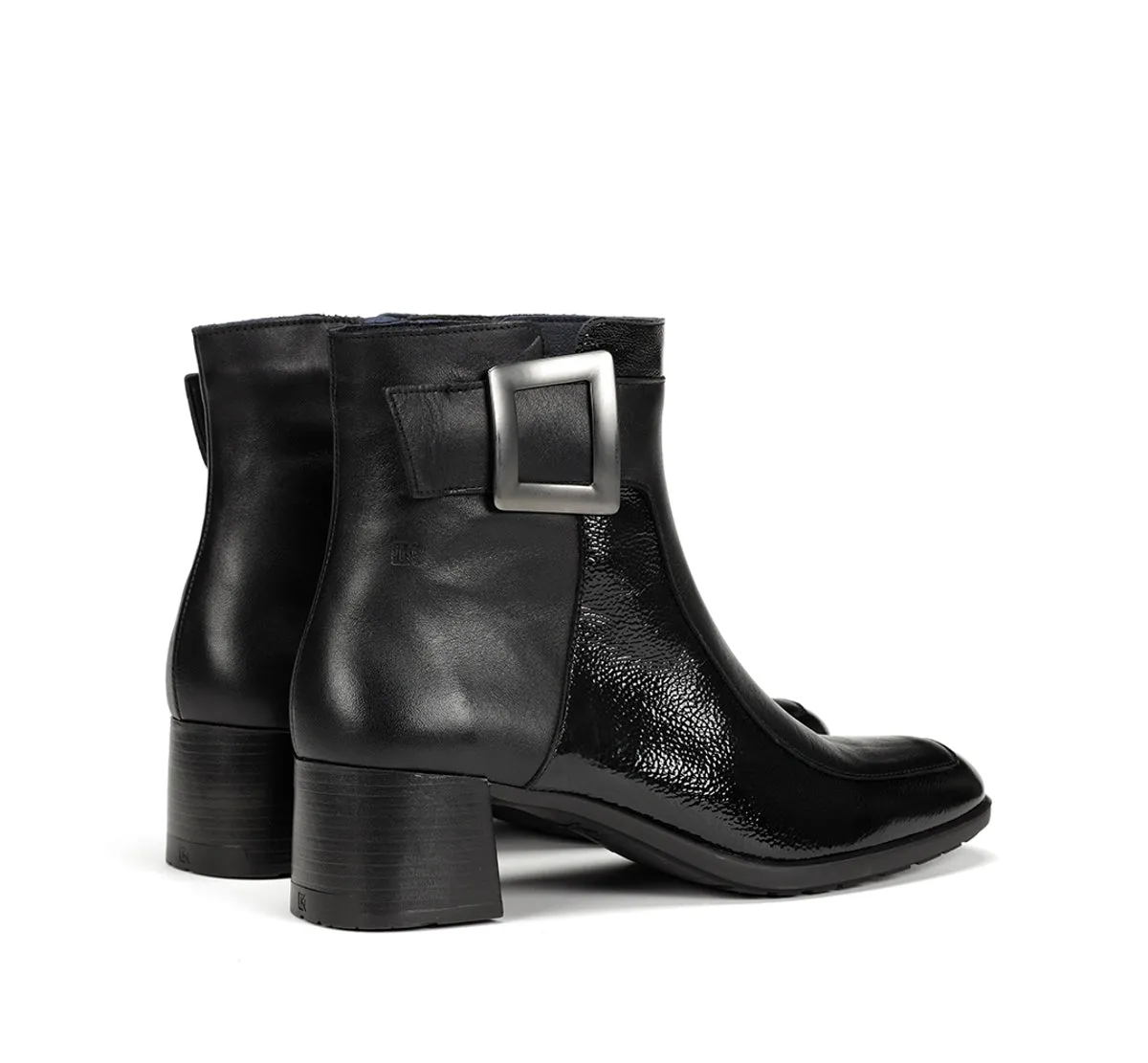 Dorking Ikia D9199 stivaletti neri fibbie