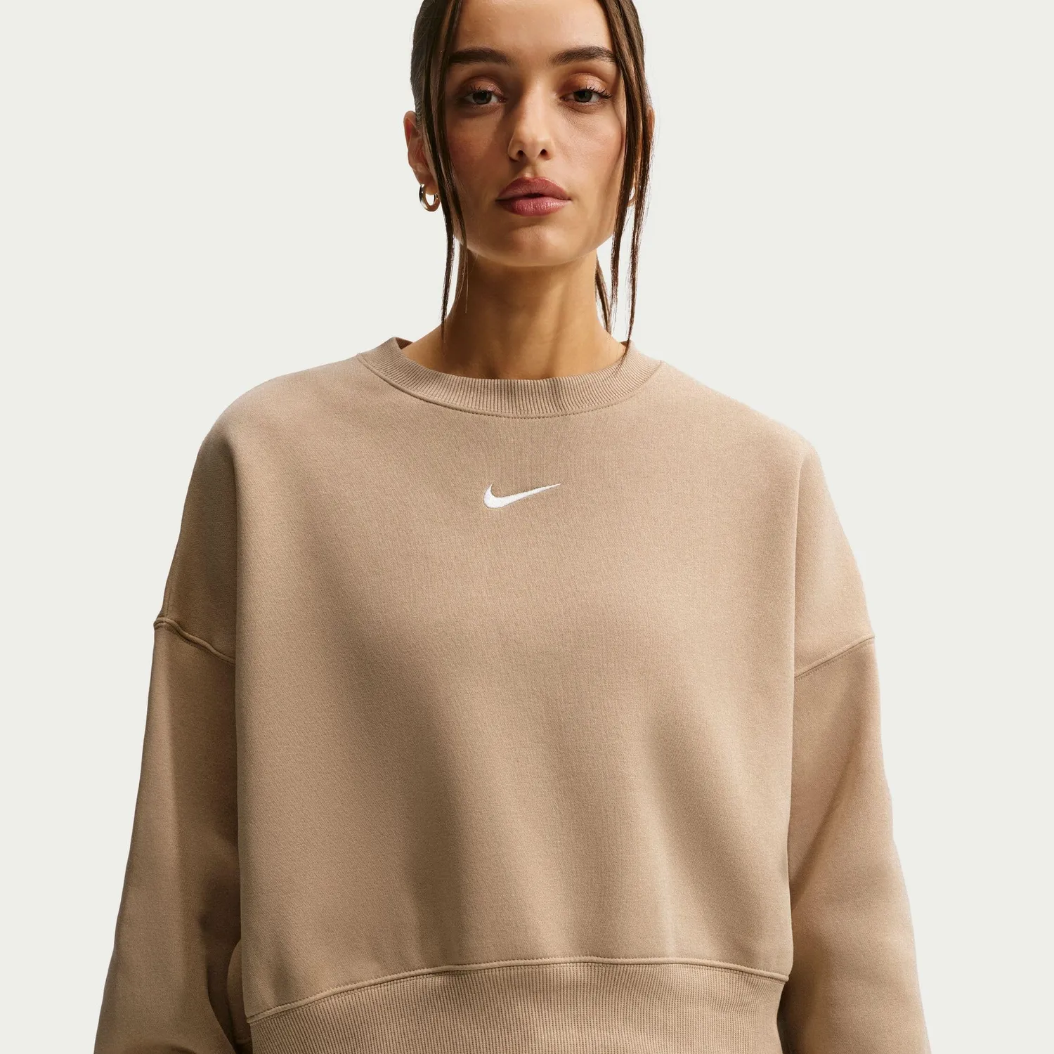 Nike Phoenix Fleece felpa donna oversize in cotone