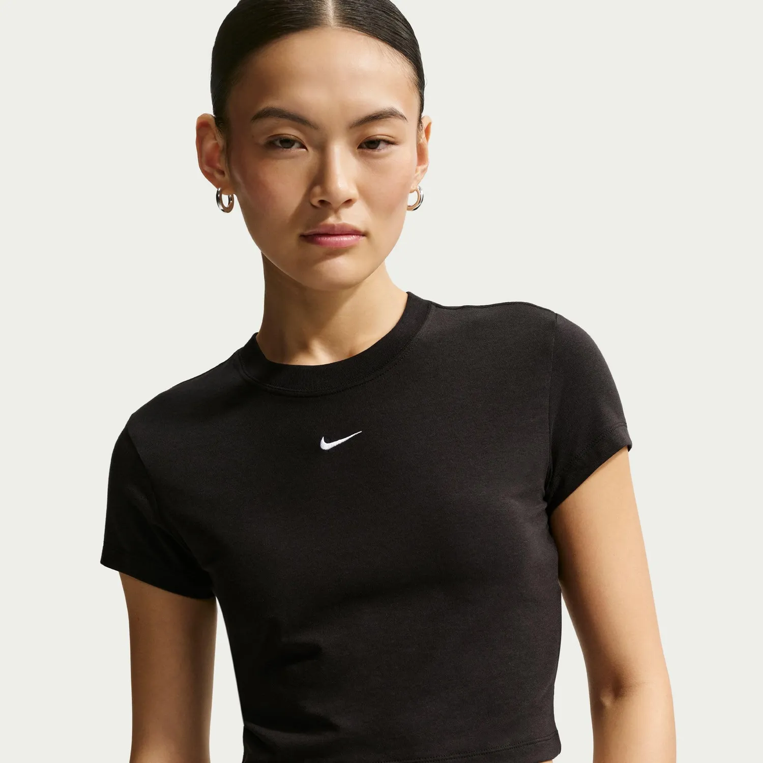 Nike Chill Knit t-shirt donna cotone modal nera