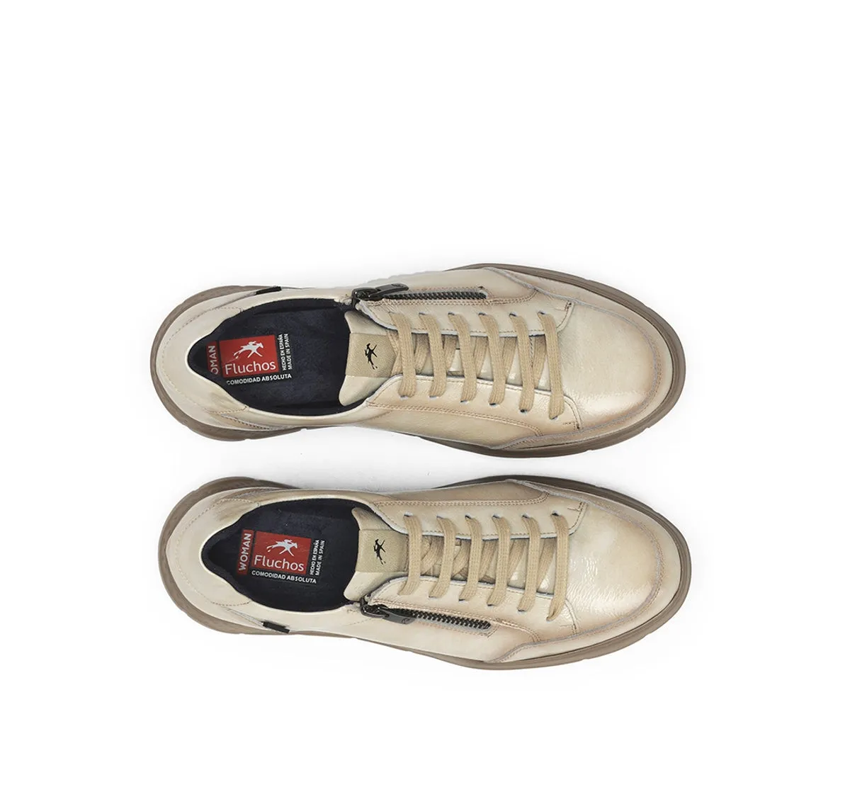 Fluchos Ilia F2306 sneakers donna bianche rialzate