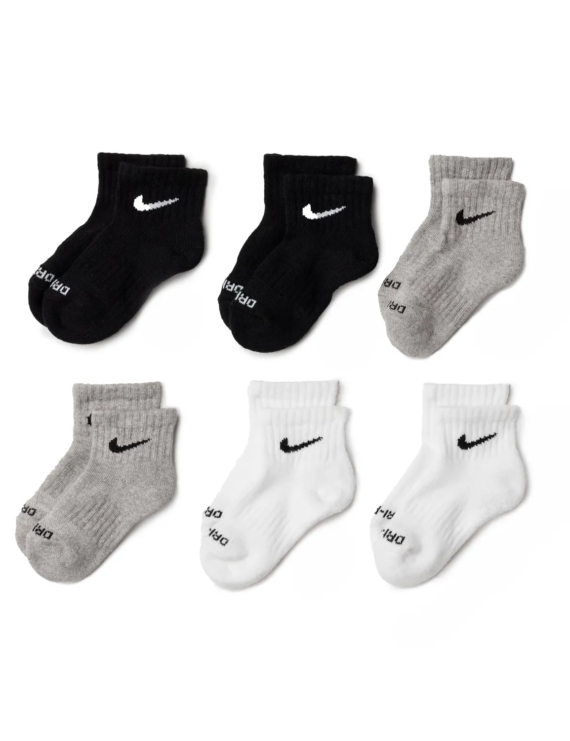 Nike Everyday Cushion Calzini Bambini 6 Paia Bianchi
