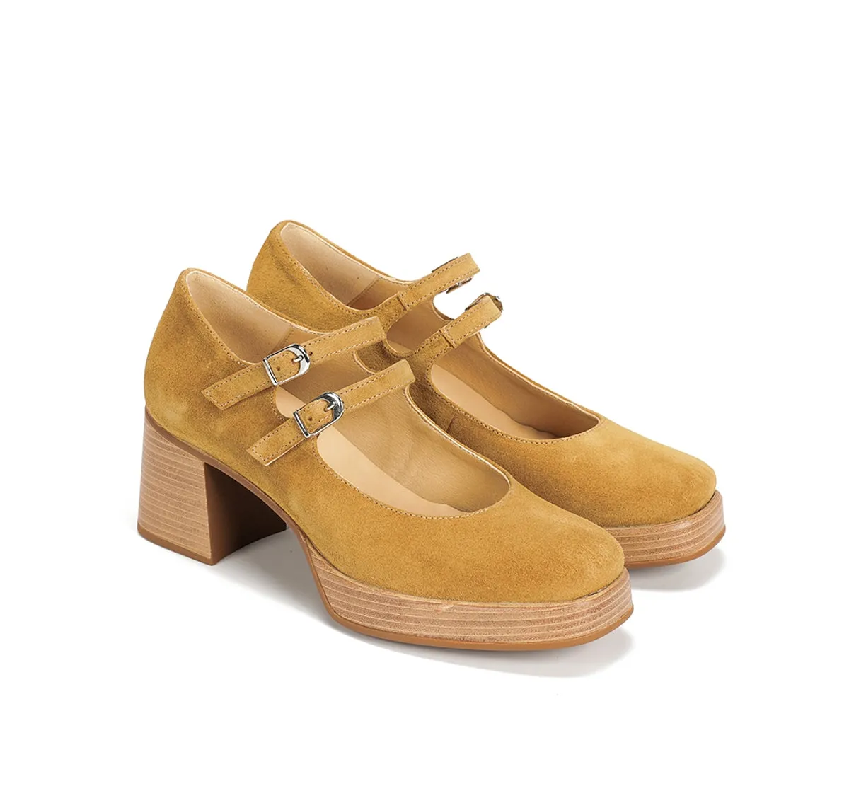 Fluchos Cristel D9659 scarpe donna marroni platform