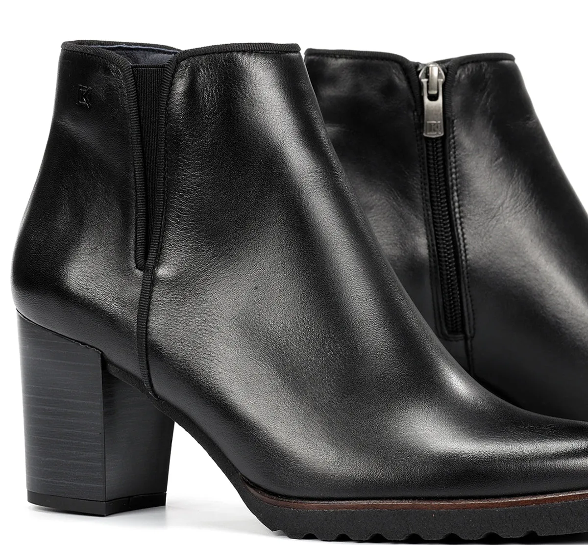 Fluchos Thais D7224 stivaletti donna neri tacco