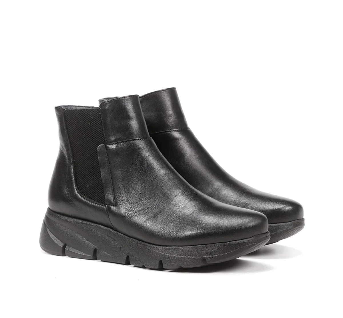 Fluchos Bona F1361 tronchetto nero tacco donna