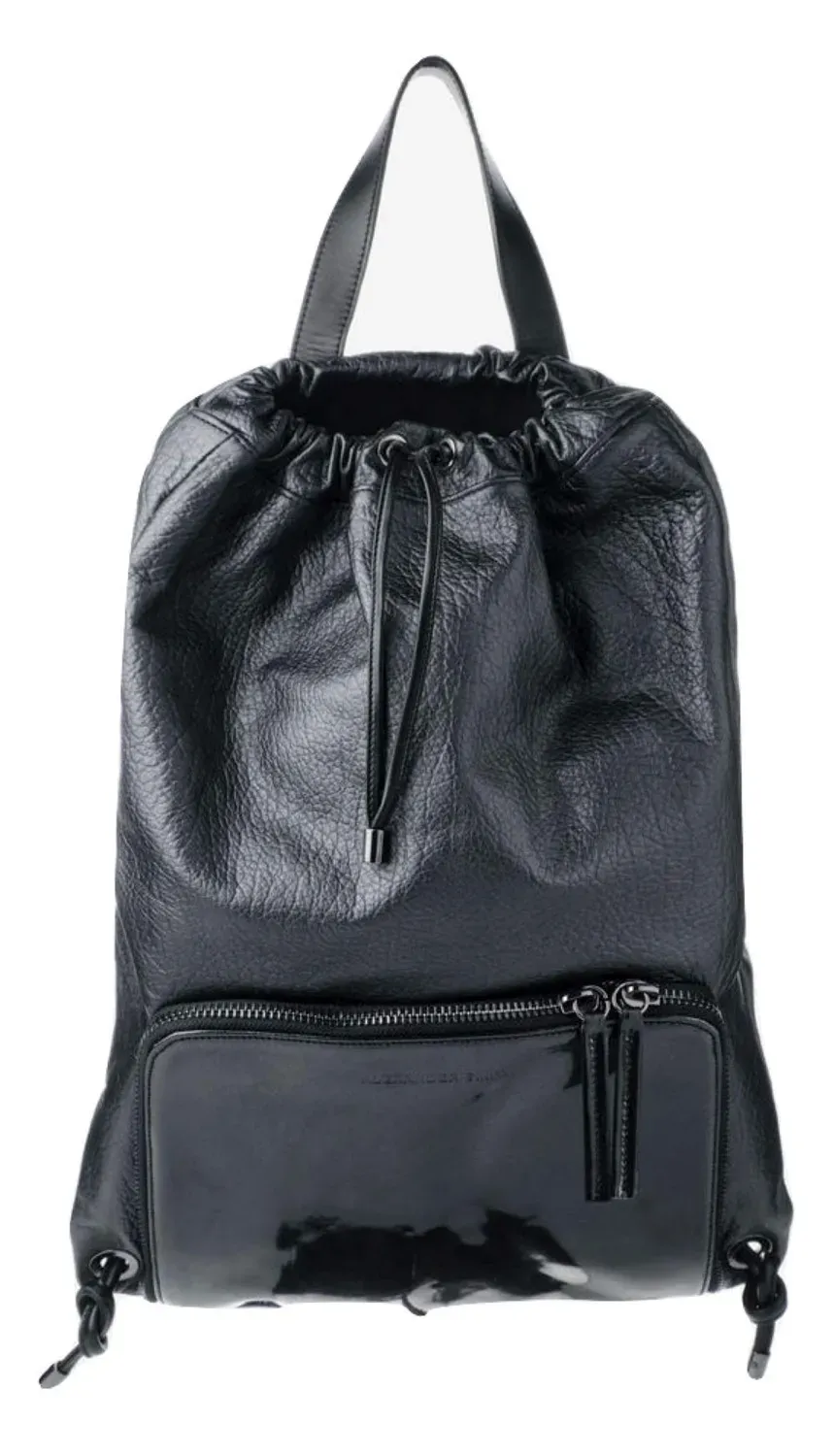 Alexander Smith Zaino pelle bottalata vernice bottoni 26x39