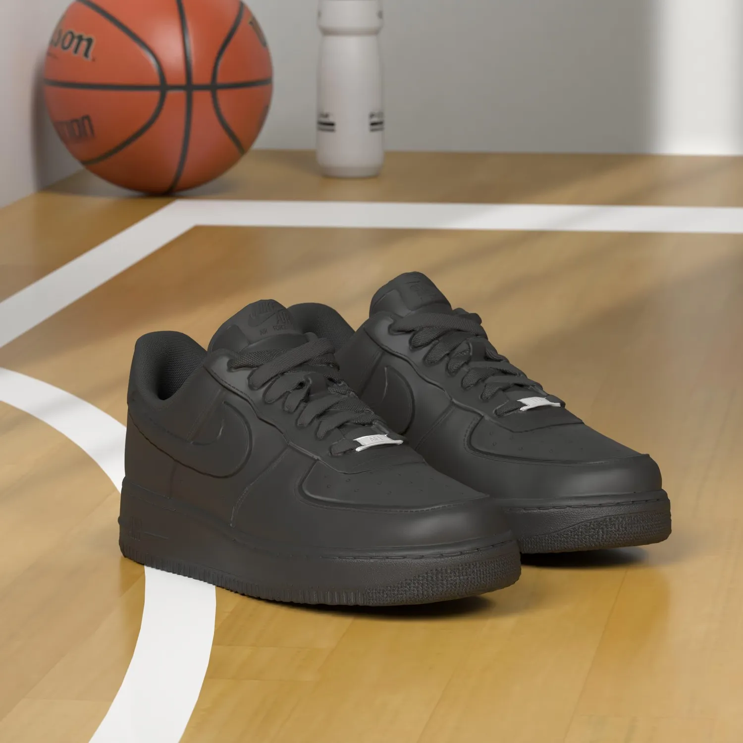 Nike Air Force 1 '07 sneakers donna nere 35.5 EU pelle