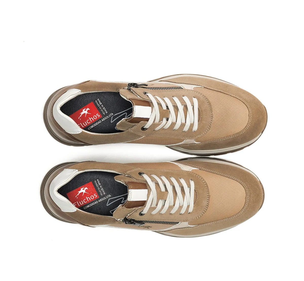 Fluchos LOUIS F1958 sneakers uomo marroni in pelle