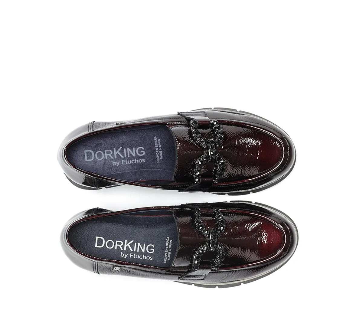 Dorking India D9325 mocassini donna bordeaux